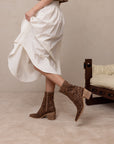 The Vienna | Leopard Sleek ankle hugging bootie