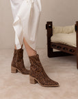 The Vienna | Leopard Sleek ankle hugging bootie