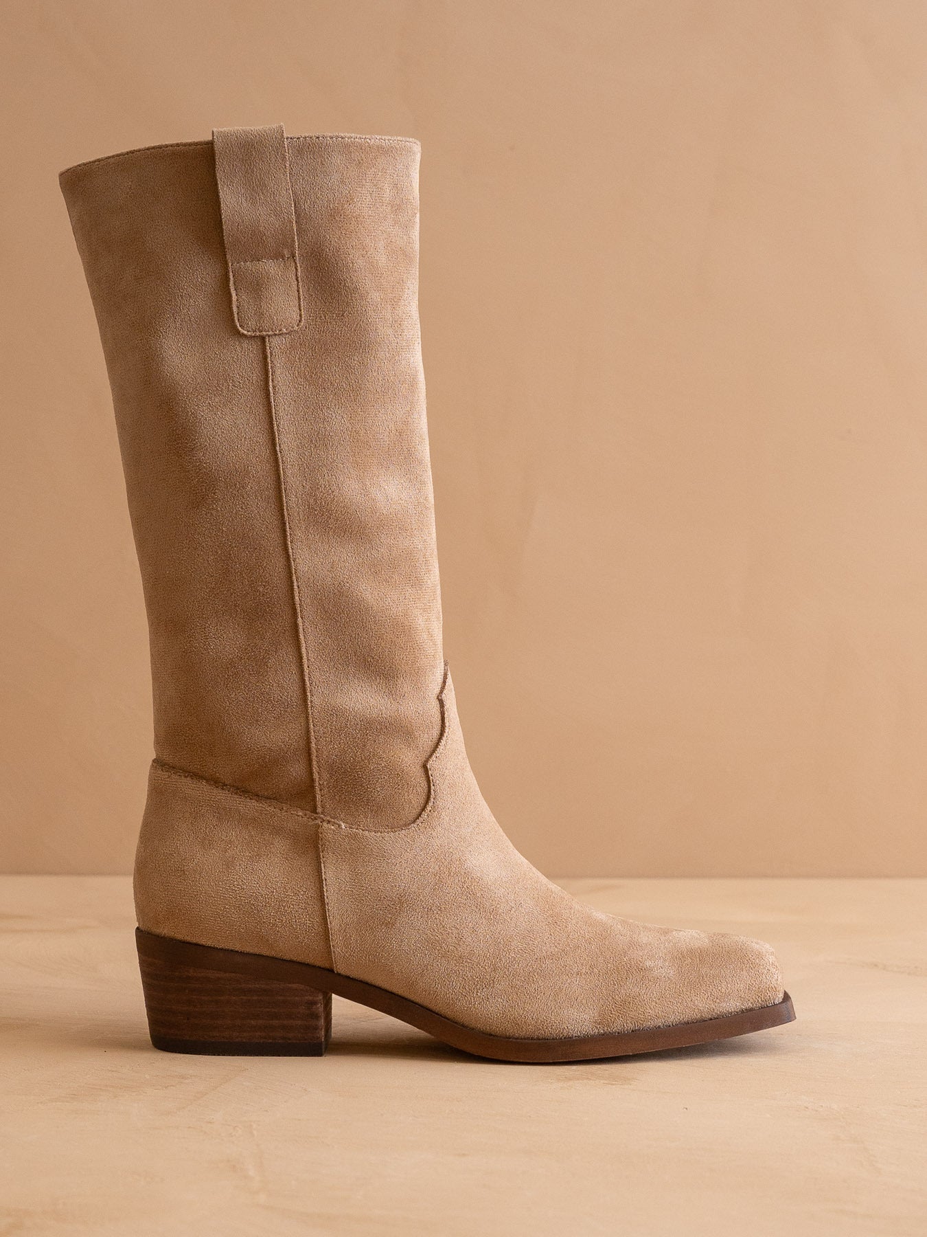 The Harrison | Brown Premium Faux Leather Slouch Western Boot