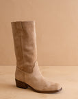 The Harrison | Brown Premium Faux Leather Slouch Western Boot